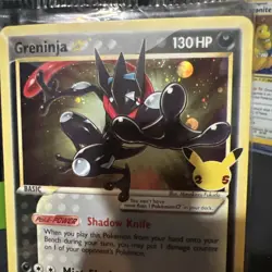 Greninja Gold Star Celebrations Promo 144 SWIRL 2021 Pokemon TCG Sealed Card - Image 3