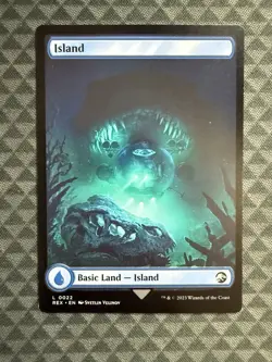 MTG Island #0022 Basic Land Universes Beyond: Jurassic World Collection (REX) - Image 3