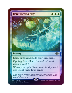 1x Fractured Sanity, Foil, Magic MTG NM - Image 1
