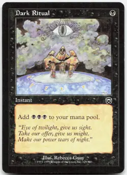 Dark Ritual 129 Common Mercadian Masques Magic: The Gathering Near Mint - Image 1