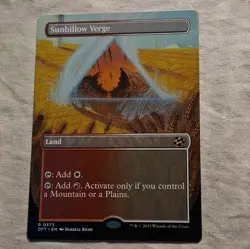 Sunbillow Verge x 1 - MTG - Borderless - Aetherdrift 0373 - Rare Land - English - Image 1