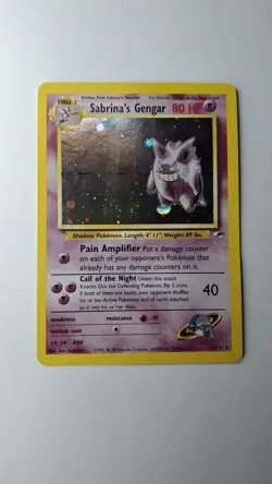 Pokemon Gym Heroes Sabrina's Gengar Holo 14/132 - Image 1