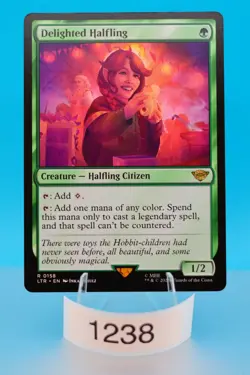 MTG Delighted Halfling Universes Beyond: the Lord of the Rings Regular #158 - Image 1