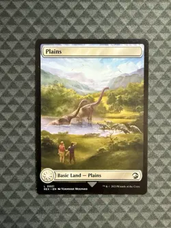 MTG Plains #0021 Basic Land Universes Beyond: Jurassic World Collection (REX) - Image 1