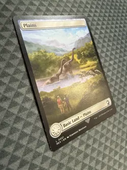 MTG Plains #0021 Basic Land Universes Beyond: Jurassic World Collection (REX) - Image 2