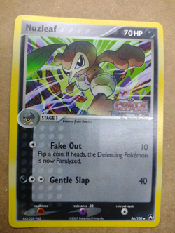 Pokemon Nuzleaf 36/108 EX Power Keepers Stamped Reverse Holo Near Mint Condition - Image 1