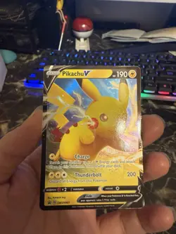 Pikachu V - SWSH061 Black Star Promo Pokemon - - Image 1