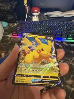 Pikachu V - SWSH061 Black Star Promo Pokemon - - Image 2