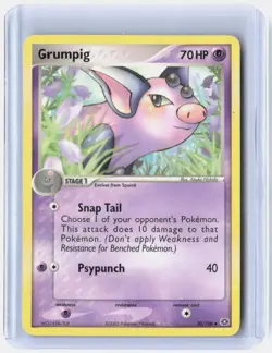 Grumpig 30/106 Uncommon Emerald Pokemon Near Mint - Image 1