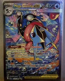 Nintendo Pokemon TCG Mega Greninja EX 116/086 XY BREAKpoint Full Art Holo - Image 1