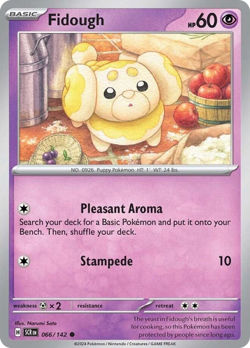 Fidough 66/142 C Stellar Crown Reverse Holo NM/M Pokemon - Image 4