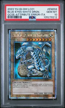 2023 YU-GI-OH! LC01-LEGEND COLL: 25TH ANV ED BLUE-EYES WHITE DRAGON PSA 10 - Image 1