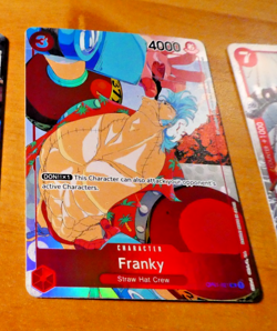 ONE PIECE ENGLISH CARD HOLO GAME CARTE FRANKY OP01-021 ALT EN MINT - Image 1