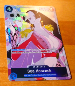 ONE PIECE PARAMOUNT WAR ENGLISH CARD HOLO GAME CARTE BOA HANCOCK OP02-059 EN NM - Image 1