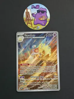 Pokemon TCG Espathra 197/182 - English Paradox Rift Illustration Rare Card - Image 1