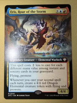 Eris, Roar of the Storm NM Extended Art MTG Outlaws Of Thunder Junction Unplayed - Image 1