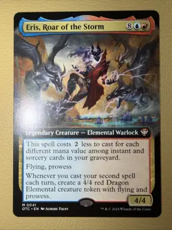 Eris, Roar of the Storm NM Extended Art MTG Outlaws Of Thunder Junction Unplayed - Image 2