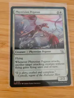 MTG Phyrexian PEgasus (FOIL) 0324 March of the Machine M/NM Free UK P&P - Image 1