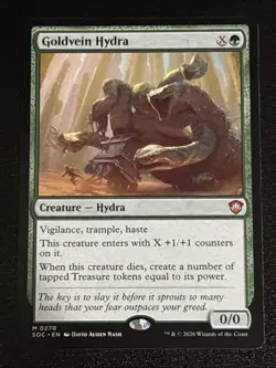 MTG Commander: Secrets of Strixhaven Goldvein Hydra 0270 NM Mythic - Image 1
