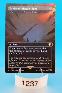 MTG Bridge of Khazad-dum -Ensnaring Bridge Commander: the Lord of the Rings Foil - Image 1