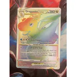 Pokemon Dragonite VSTAR 081/078 280 HP Secret Rare Full Art Holo English 2022 - Image 1