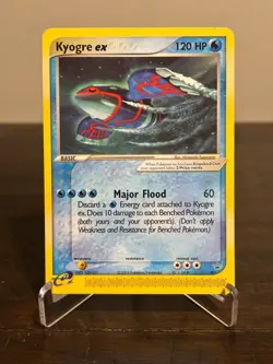Pokemon 2003 Kyogre-EX 001 Non Holo Black Star Promo Card LP - Image 1