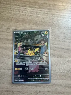 Pokemon TCG Pikachu 173/165 Scarlet & Violet 151 Illustration Rare NM - Image 1