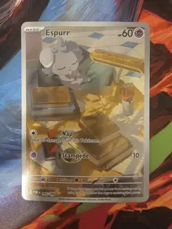 Espurr 095/088 POR Full Art Holo Basic Psychic Pokemon TCG (EN) 2026 - Image 1
