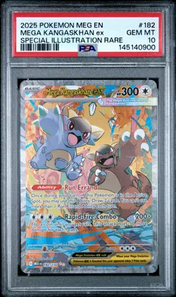 2025 POKEMON MEG EN-MEGA EVOLUTION #182 MEGA KANGASKHAN ex SIR PSA 10 - Image 1