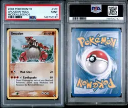 PSA 9 GROUDON 102 HOLO SWIRL !!! EX HIDDEN LEGENDS POKEMON MINT 9 - Image 3