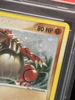 PSA 9 GROUDON 102 HOLO SWIRL !!! EX HIDDEN LEGENDS POKEMON MINT 9 - Image 5