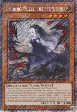 Yugioh! Guiding Quem, the Virtuous - RA04-EN043 - Platinum Secret Rare - 1st Edi - Image 1