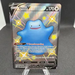 Pokemon Card Ditto V SV118/SV122 Full Art Holo Foil Shining Fates Rare MINT!!! - Image 1