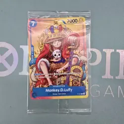 P-043 King Monkey D Luffy English Promo Sealed One Piece Card - Image 1