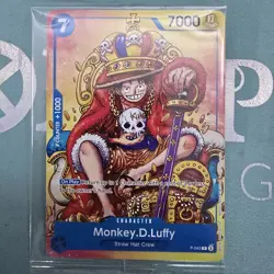 P-043 King Monkey D Luffy English Promo Sealed One Piece Card - Image 3