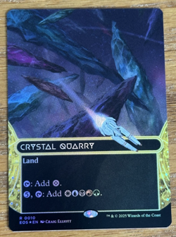 MTG Edge of Eternities Stellar Sights, Crystal Quarry 0010 - Borderless Foil - Image 1