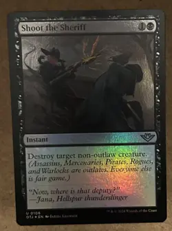 Foil* Shoot the Sheriff - Outlaws of Thunder Junction - NM MTG - Image 1