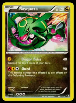 Rayquaza - Holo 93/113 Holo Rare Pokemon Legendary Treasures NM - Image 1
