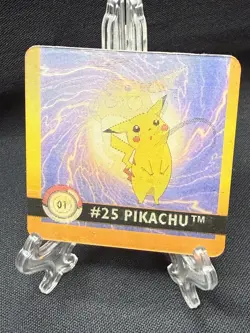 Pokemon Artbox Action Flipz 1999 Premier Edition Pikachu Raichu Lenticular 3D - Image 1