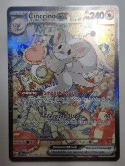 Cinccino ex Special Illustration Rare 119/086 Pokemon Chaos Rising English - Image 3