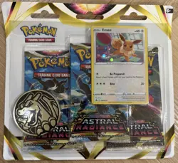 3x Pokemon Sword & Shield Astral Radiance 3 Booster Pack Blister Eevee Sylveon - Image 3