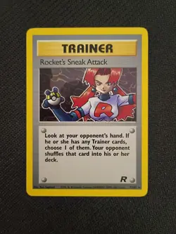 Rocket’s Sneak Attack 72/82 Pokemon TCG Trainer Team Rocket Regular Rare LP - Image 1
