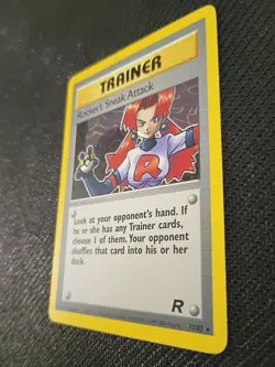 Rocket’s Sneak Attack 72/82 Pokemon TCG Trainer Team Rocket Regular Rare LP - Image 2