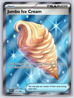 JUMBO ICE CREAM 109/086 ME04: CHAOS RISING ULTRA RARE POKEMON NEAR MINT - Image 1