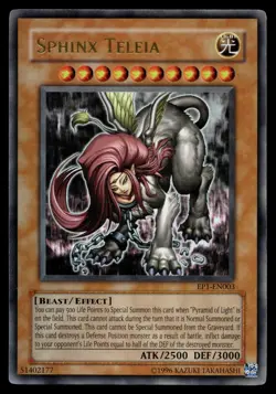 SPHINX TELEIA EP1-EN003 ULTRA RARE EXCLUSIVE PACK YU-GI-OH - Image 1