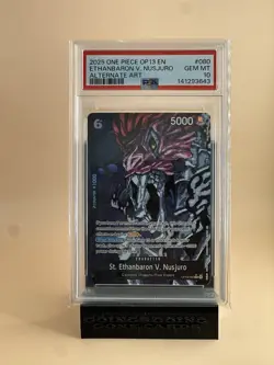 2025 ONE PIECE OP13 #080 CARRYING ON HIS WILL ST ETHANBARON NUSJURO ALT PSA 10 - Image 1