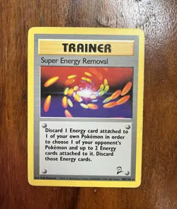 Pokemon card - Super Energy Removal - 108/130 - Base Set 2 - Rare Card - Image 1