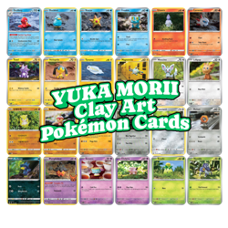 Illustrator Yuka Morii Clay Art Pokemon Cards Buy 3, Get 1 Free & Free Ship $20+ - Image 1