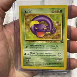 Pokemon Fossil Ekans Common Card 46/62 NM/MT Never Played Vintage Vtg TCG WOTC - Image 1