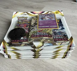 7x Pokemon TCG Astral Radiance Triple Booster Blister Sylveon Promo - Image 2